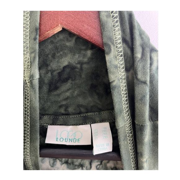 LOGO Lounge by Lori Goldstein Tie-Dye Drop Shoulder Top Green Seaweed 1X A566546 - Picture 11 of 11